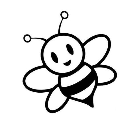 1 Bee Clipart Black And White, Bumble Bee Clipart, Bee Stencil, Bee Decals, Bee Coloring Pages, Bee Drawing, Bee Clipart, Cartoon Bee, Custom Vinyl Decal