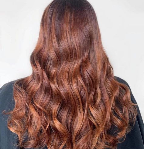 The Rust Hair Color Trend Is the Prettiest Shade of Red for Winter Warm Tone Red Hair, Rusty Red Hair Color, Warm Reds Haircolor, Red Hot Cinnamon Hair, Rust Hair Color, Vibrant Copper Red Hair, Brownish Red Hair, Shades Of Red Hair, Beautiful Hair Color