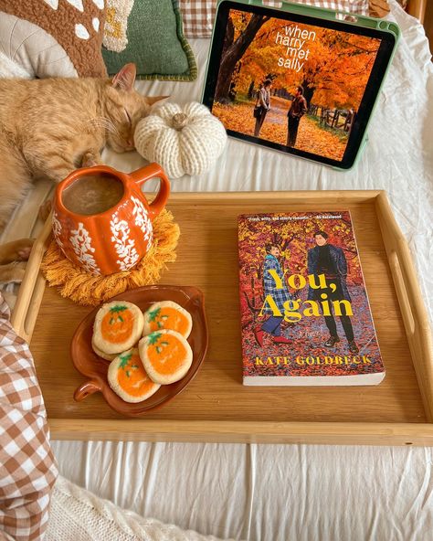 currently reading & watching 🧸☕️🍂🕯️ I felt like I needed some romance so I’m finally reading you, again 🧡 I added a bookshelf to my room & I wanted to show it off a bit. I’m not quite done styling it but it’ll do for now. Q: what is your fave fall movie? Fall Book Pictures, Fall Aesthetic Watching Movies, Halloween Bookstagram, Halloween Cookie Ideas, Fall Movies, Fall Movie, Cool Science, Halloween Wallpaper Iphone Backgrounds, Fall Room