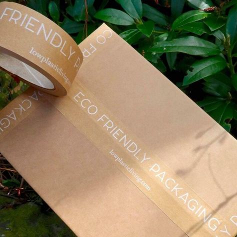 Kraft Paper Packaging Tape - Eco Friendly Design-0 Packaging Orders Ideas, Shipping Box Packaging Design, Eco Friendly Packaging Ideas, Eco Packaging Ideas, Paper Tape Design, Eco Package, Packaging Eco Friendly, Eco Packaging Design, Eco Friendly Packaging Design