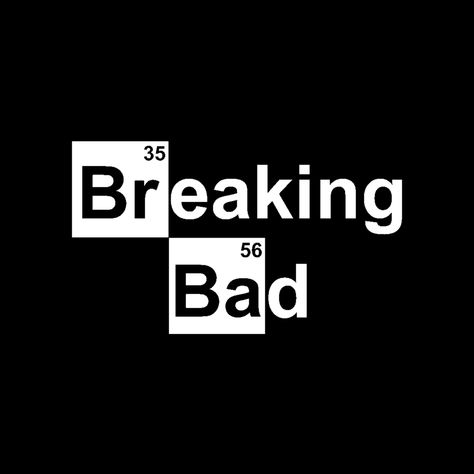 #breakingbad Breaking Bad Design, Breaking Bad Logo, Bad Logo Design, Breaking Bad Poster, Bad Logos, Broken Bottle, Black And White Stickers, Call Saul, Shirt Design Inspiration