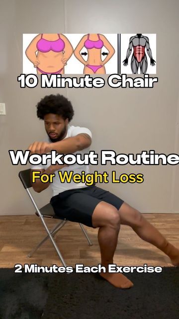 Brandon Palmer Workouts, Video Exercises, Brandon Palmer, 10 Week Workout, Simple Workouts, Chair Workout, Week Workout, Take A Rest, Chair Exercises