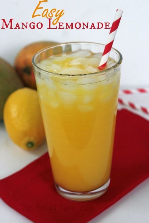 This Mango Lemonade Recipe is perfect for summer entertaining. It' super easy plus there is a great alternative for a super healthy drink! Mango Lemonade Recipe, Easy Lemonade Recipe, Pescatarian Meals, Mango Lemonade, Homemade Lemonade Recipes, Mango Drinks, Food Knowledge, Refreshing Beverages, Peach Lemonade