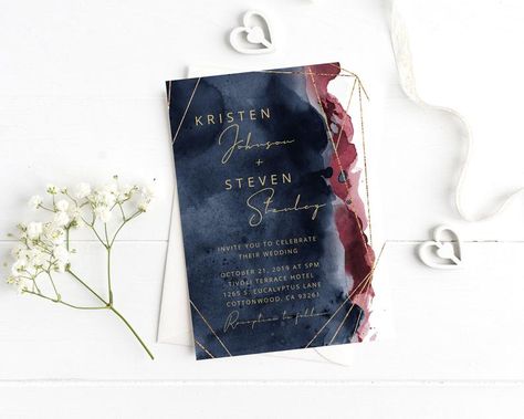 Green Watercolor Splash, Dzimšanas Diena, Simple Minimalist Wedding, Rose Gold Theme, Frame Watercolor, Classic Invitation, Minimalist Wedding Invitation, Etsy Wedding Invitations, Wedding Plan