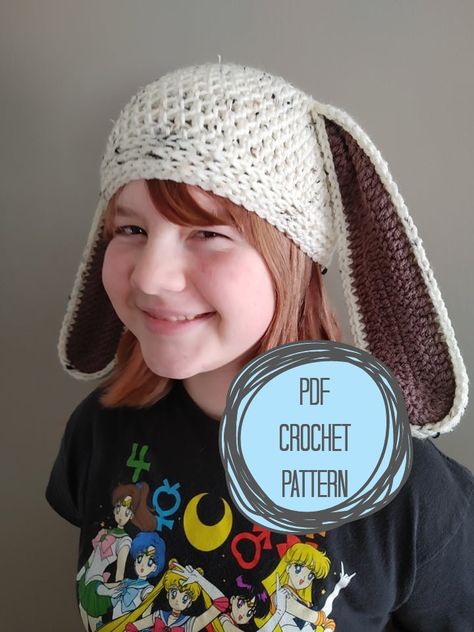 Bunny Hat Pattern, Bunny Ear Hat, Bunny Hat Crochet, Beanie Diy, Bunny Beanie, Floppy Eared Bunny, Rabbit Hat, Hat Crochet Pattern, Knit Ideas