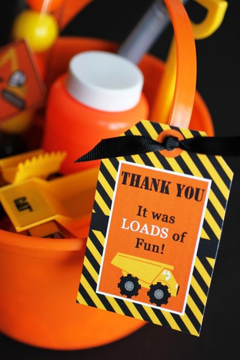 Construction Themed birthday truck tags! 3rd Birthday Party with So Many Great… Construction Zone Party, Dump Truck Birthday Party, Construction Theme Birthday Party, Dump Truck Birthday, Construction Theme Party, Construction Birthday Parties, Trucks Birthday Party, Construction Party, Construction Birthday