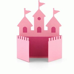 Silhouette Design Store - View Design #63752: a2 princess castle shaped card Castle Crafts, Princess Card, Cardboard Castle, Lori Whitlock, Cardboard Box Crafts, Princess Castle, Frozen Birthday Party, Frozen Birthday, Silhouette Design Store