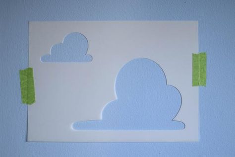 Toy Story Pattern, Playroom Organisation, Toy Story Bedroom, Child Furniture, Toy Story Nursery, Toy Story Clouds, Toy Story Room, Disney Bathroom, Toy Story Party Decorations