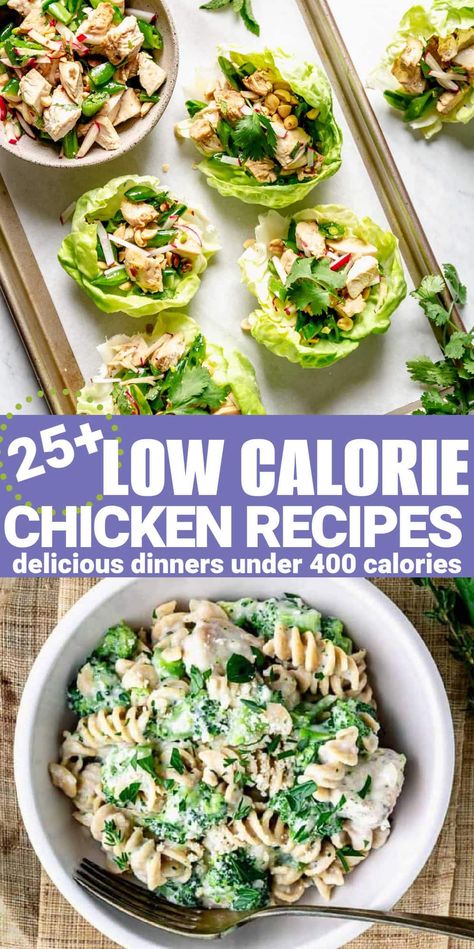 Low Calorie Chicken Breast Recipes, Low Calorie Chicken Dinner, Low Cal Chicken Recipes, Recipes Under 400 Calories, Low Calorie Chicken Recipes, 400 Calorie Dinner, Low Cal Dinner, Dinner Under 300 Calories, Meals Under 400 Calories