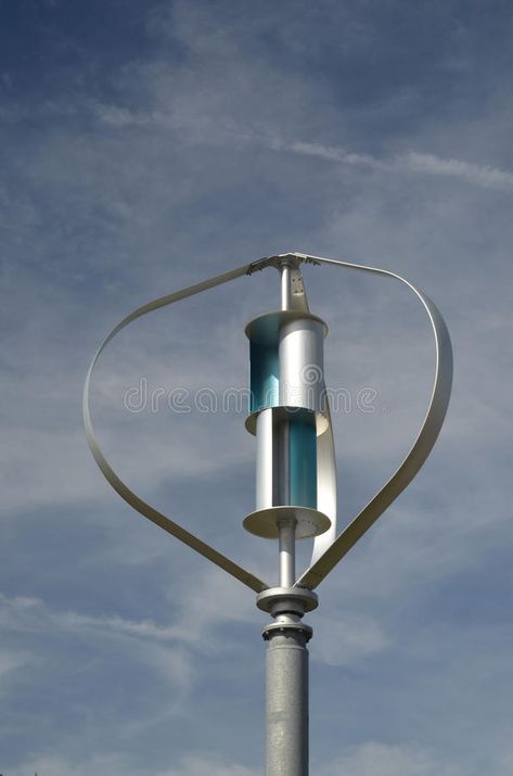 Wind turbine. A wind turbine utilizing both darrieus and savonius rotor designs #Sponsored , #AD, #Paid, #turbine, #utilizing, #rotor, #wind Wind Turbine, Photo Image, Stock Images, Stock Photos, Turn Ons, Architecture, Design