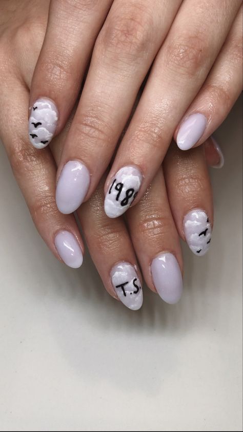 Taylor Swift Lover Album Nails, 1989 Inspired Nails Taylor Swift, Short Acrylic Nails Taylor Swift, 1989 Taylor Swift Nails Ideas, Taylor Swift Nail Art 1989, 1989 Taylor Swift Inspired Nails, Short Nails Taylor Swift, 1989 Nails Design Taylor Swift, Taylor Swift Nail Art Eras