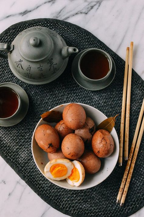 Chinese Tea Eggs, by thewoksoflife.com Tea Egg, Wok Of Life, Woks Of Life, Tea Eggs, Taiwanese Food, Woks, Rice Wine, Chinese Tea, Best Tea