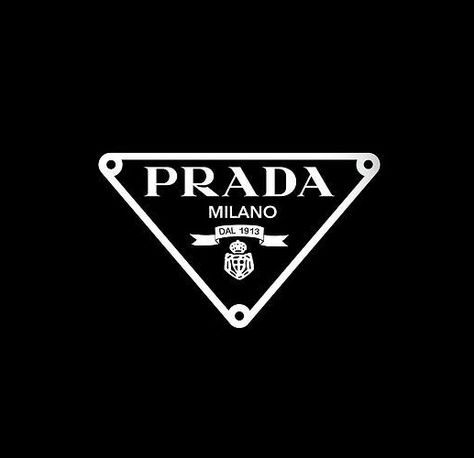 Prada Brand, Prada Logo Wallpaper, Dior Logo Design, Famous Brands Logo, Prada Logo Design, Designer Logos, Prada Logo Art, Prada Graphic Design, Prada Aesthetic Logo