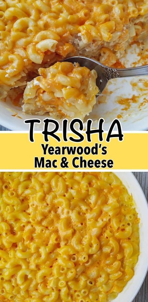 Trisha Yearwood’s Slow Cooker Mac and Cheese Trisha Yearwood Baked Mac And Cheese, Tricia Yearwood Mac And Cheese, Amish Mac And Cheese, Trisha Yearwood Mac And Cheese, Copycat Mac And Cheese, Mac And Cheese Crockpot, Tricia Yearwood Recipes, Slow Cooker Mac And Cheese, Crockpot Mac N Cheese Recipe