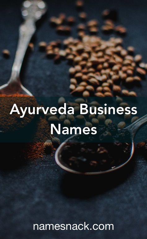 Catchy name ideas for your Ayurveda business. Ayurvedic Brand Names, Herbal Business Names, Sanskrit Words For Business, Sanskrit Names For Business, Naturopathy Aesthetic, Ayurveda Aesthetic, Beauty Name Ideas, Names For Companies, New Business Names