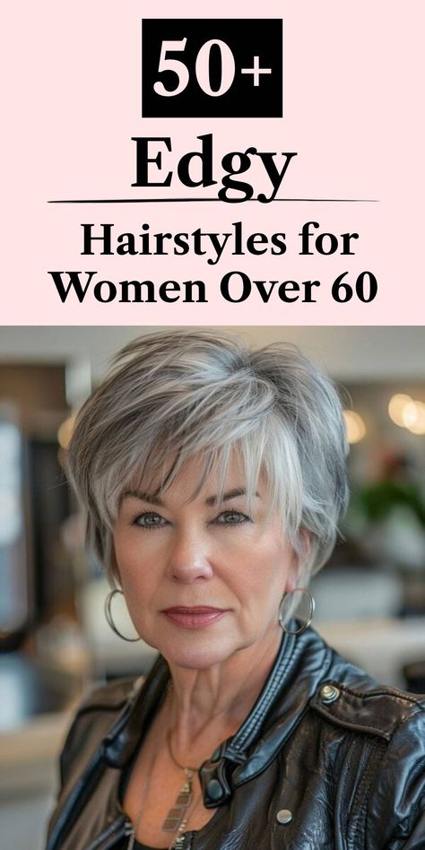 An edgy short bob with layered texture for women over 60 80 Year Old Hairstyles, Hairstyles For 80 Year Old Women, Hair Styles Over 60 Woman, Hair For Women Over 60 Aging Gracefully, Hairstyles For Over 60 Older Women, 60 Year Old Hairstyles Short, Haircuts For Older Women Over 60, Hairstyles For Women Over 60 Medium, Haircuts For 60 Year Old Women