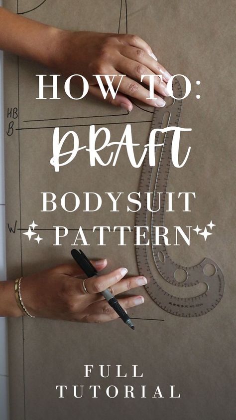 Knit Bodysuit Pattern, Diy Bodice, Bodysuit Diy, Pattern Making Tutorial, Unique Sewing Patterns, Pattern Drafting Tutorials, Bodysuit Pattern, Plus Size Sewing, Bodice Pattern