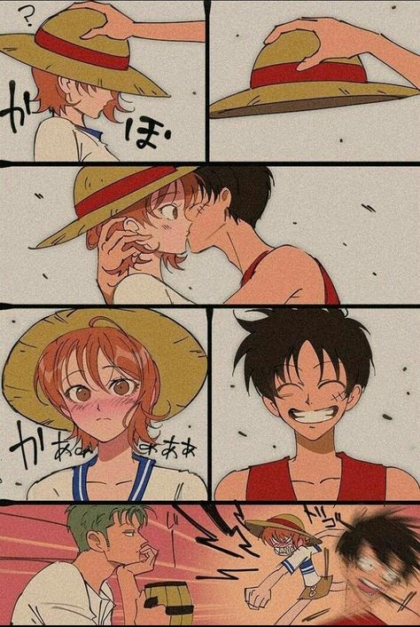 Luffy Nami, رورونوا زورو, Luffy X Nami, One Piece Crew, One Piece Ace, One Piece Nami, Nami One Piece, One Piece Funny, One Peice Anime