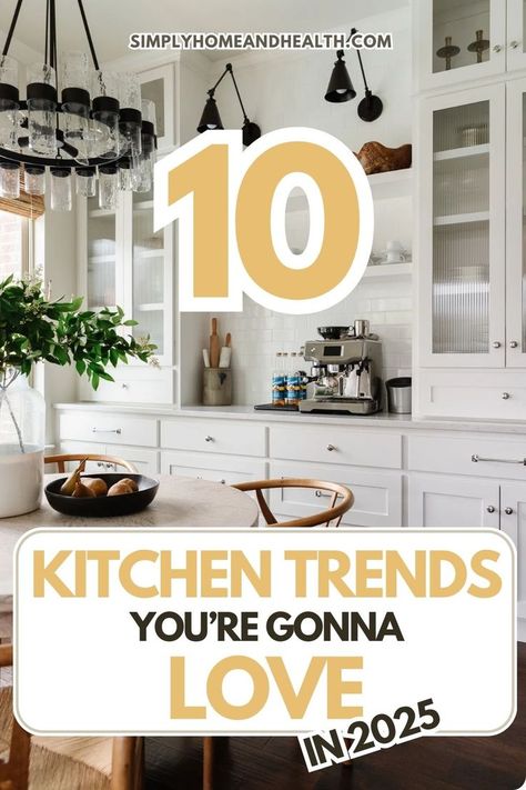 10 Kitchen Trends In 2025 that are going to blow up! Home decor | home decor ideas | room decor ideas | Kitchen Trends | Kitchen Decor Ideas Gen Z Kitchen Decor, Aesthetic Kitchen Decor Ideas, Awesome Kitchen Ideas, Home Accents Decorative, Current Home Decorating Trends 2024, Home Decorating Ideas 2024, Popular Home Decor Trends 2024, 2025 Home Trends Interiors, Boho Kitchen Colors Schemes