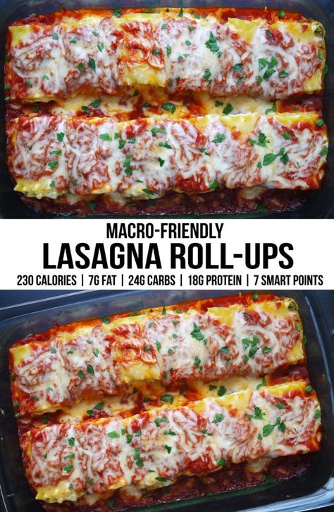 Lasagne Roll Ups, Maquillage Halloween Simple, Healthy Lasagna, Macro Nutrition, Tracking Macros, Meal Prep On Fleek, Macros Diet, Lasagna Roll, Lasagna Rollups