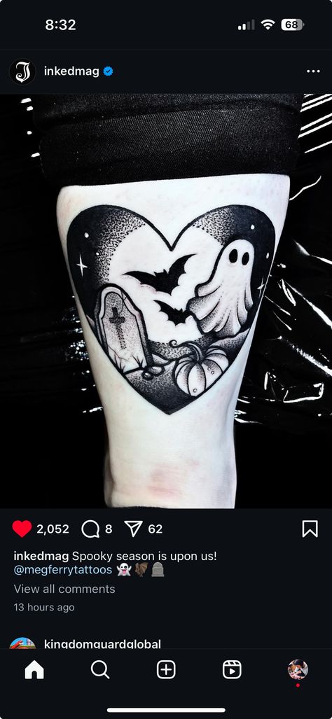 Friday The 13th Tattoo, Goth Tattoo, 13 Tattoos, Shape Tattoo, Spooky Tattoos, Halloween Tattoo, Line Art Tattoos, Tattoo Art Drawings, Girly Tattoos