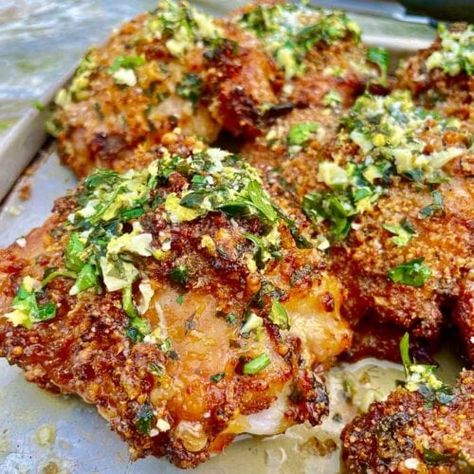 Grilled Italian Chicken Thighs - SAVOR With Jennifer Sticky Asian Pork, Brown Sugar Rib Rub, Italian Chicken Thighs, Asian Pork Ribs, Grilled Italian Chicken, Homemade Red Sauce, Wine Marinade, Lemon Wine, Baked Pork Ribs