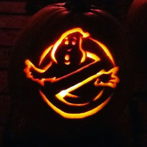 Ghost Busters Pumpkin Carving, Ghost Buster Pumpkin Carving, Ghost Buster Halloween Decorations, Pumpkin Carving Ghostbusters, Ghostbuster Pumpkin, Ghostbusters Pumpkin Carving, Pumpkin Carving Ghost Face, Ghostbusters Pumpkin, Pumpkin Ghost Carving