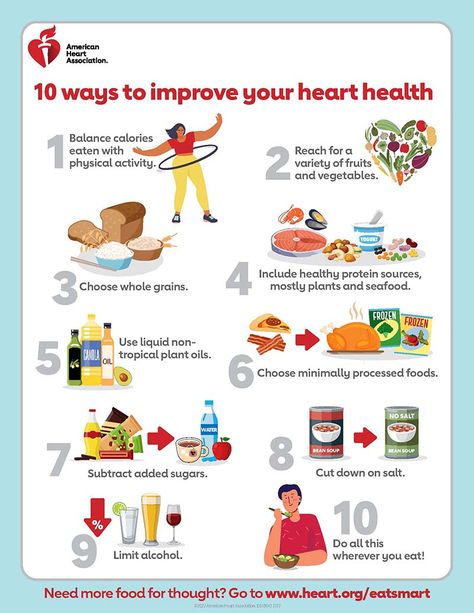 Heart Infographic, Cardiac Rehab, Foods For Heart Health, Healthy Heart Tips, Cardiac Diet, Heart Diet, Heart Healthy Diet, Improve Heart Health, Heart Food