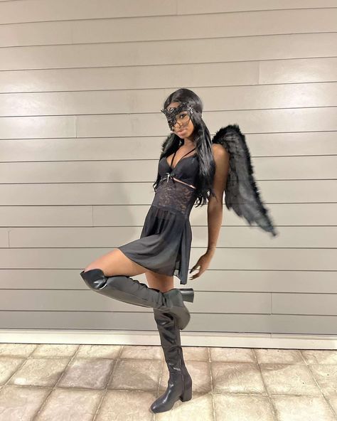 🖤 Dead Angel Costume, Dark Angel Outfit, Dead Angel, Dark Angel Costume, Costumes 2024, Fashion Dress Up Games, Halloween 23, 2023 Halloween, Angel Outfit