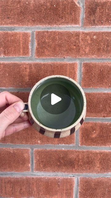 Beige Basement Pottery on Instagram: "Another new combo you can expect to see more of very soon.  • • • #pottery #ceramics #pottersofinstagram #potterylife #cappuccino #coffeecup #mugshot #ceramicmug #color #stripes #art #design #ceramicdesign" Beige Basement, Pottery Coloring, Cup Pottery, Pottery Inspo, Pottery Ceramics, Ceramic Design, Mug Shots, Color Stripes, Cappuccino