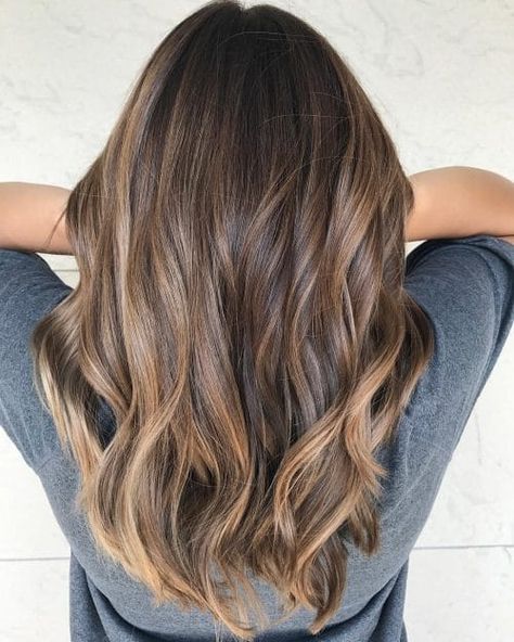 35 Hottest Chocolate Brown Hair Color Ideas Balayage For Dark Brown Hair Layers, Medium To Light Brown Balayage, Natural Balayage Light Brown, Chocolate Blonde Hair, Brown Bayalage Hair, Medium Brown Balayage, Chocolate Brown Hair Color Ideas, Beige Blonde Hair, Beige Blond