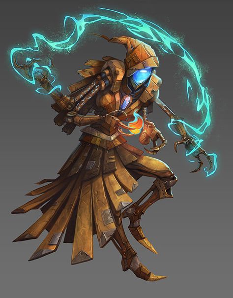 Clockwork Mage Warforged Clockwork Sorcerer, Clockwork Golem, Warforged Sorcerer, Clockwork Soul Sorcerer, Clockwork Sorcerer, Storm Mage, Warforged Wizard, Female Warforged, Robot Wizard