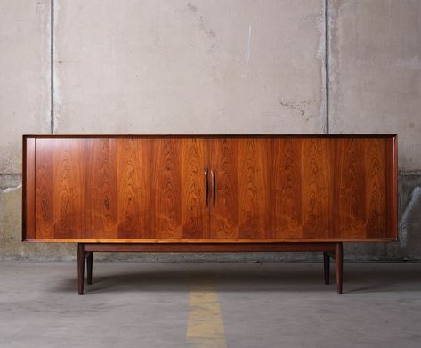 Listed on VNTG.com: Model 37 Tambour door sideboard by Arne Vodder for Sibast, Denmark 1960s | #vntg #vintage Tambour Door, Arne Vodder, Sideboard Storage, Vintage Design, Sideboard, Denmark, Vintage Designs, 1960s, Design