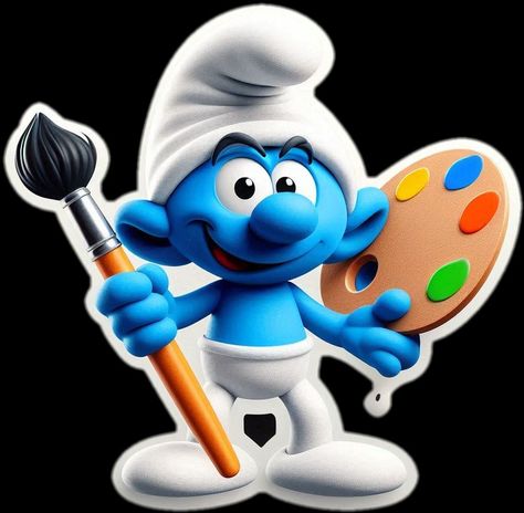 Papa Smurf, The Smurfs, Cute Emoji, Cute Emoji Wallpaper, Emoji Wallpaper, Peppa Pig, Cake Topper, Cake Toppers, Kids Room