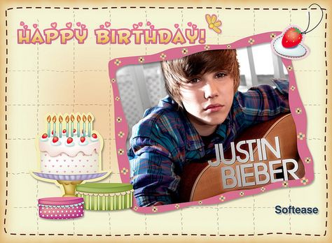 Happy Birthday  March 1st is Justin Bieber's special day - birthday. Wish him, happy birthday!  Send your deepest true feelings for him with iGreetingCard.  itunes.apple.com/us/app/igreetingcard/id481945555?mt=12 Happy Birthday Justin, Justin Bieber Happy Birthday, Justin Bieber Journals Era, Justin Bieber Partying, Justin Bieber Birthday, Happy Birthday Justin Bieber Meme, Beiber Fever, Justin Beiber, Birthday Card Printable