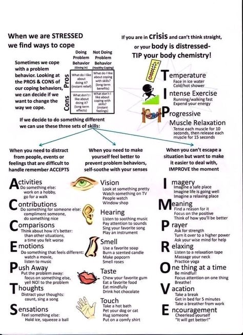 Skills Cheat Sheet DT - DBT SKILLS APPLICATION SELF-HELP Dbt Skills Worksheets, Distress Tolerance Skills, Dbt Therapy, Distress Tolerance, Border Line, Dbt Skills, Dialectical Behavior Therapy, Mental Health Therapy, Counseling Resources