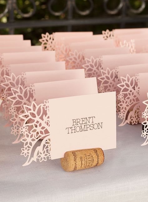 From invitations to decorations create the wedding youve always pictured with Cricut. #wedding Diy Place Cards, Cricut Wedding, Wedding Giveaways, Wine Corks, Crafts Kids, Cork Crafts, Wedding Places, Diy Invitations, Wine Cork