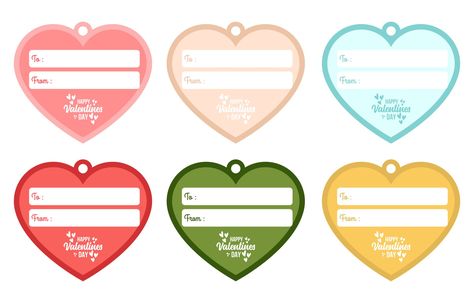 Valentine Labels Printable Gift Tags, Blank Printable Gift Tags, Bunting Template, Diy Gift Tags, Personalize Gifts, Business Card Set, Gifts For Valentines, Blank Gift Tags, Valentines Gift Tags