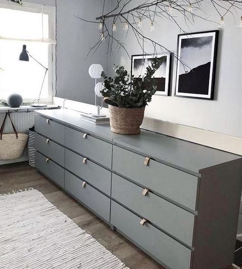 Malm Dresser Hack, Malm Hack, Dresser Hack, Ikea Malm Dresser, Malm Dresser, Ikea Dresser, Ikea Bedroom, Decor Ikea, Ikea Malm