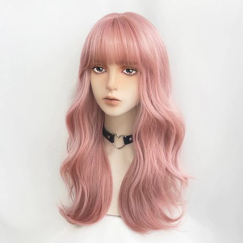 lolita cherry blossom pink wig yv31107 – Youvimi Jellyfish Hair, Wig Wavy, Pink Wig, Full Wigs, Hair Long, About Hair, Jellyfish, Pink Hair, High Temperature