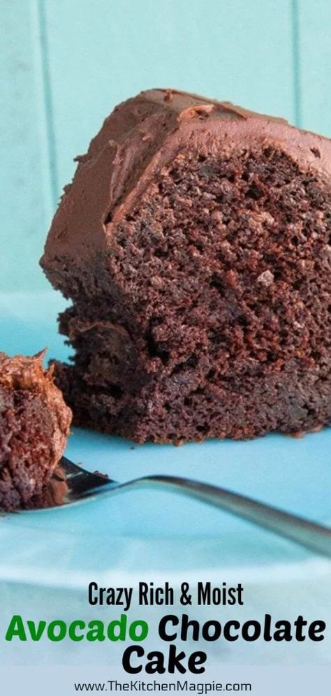 Avocado Chocolate Cake, Avocado Recipes Dessert, Chocolate Avocado Cake, Avocado Cake, Chocolat Cake, Healthy Chocolate Cake, Avocado Dessert, Chocolate Slice, Vegan Recipes Plant Based