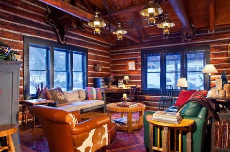 The Elk Lodge at the Smith Frank ranch in the Rocky Mountains Elks Lodge, Guest Ranch, Dude Ranch, Colorado Homes, Western Design, Dream Board, Pretty Design, Dream Decor, The Ranch