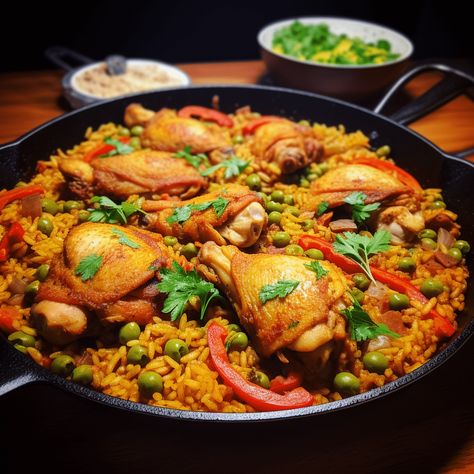 Cuban Style Chicken, Cuban Dishes Chicken, Cuban Chicken And Rice, Cuban Chicken Stew, Cuban Chicken And Yellow Rice, Cuban Arroz Con Pollo, Aroz Con Pollo, Cuban Chicken, Pollo Recipe