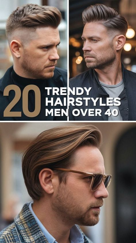 Clean Hairstyles For Men, Classic Haircuts For Men, Men Thick Wavy Hairstyles, Men In 40s Hairstyles, Mens Modern Haircut, Mens Medium Length Hairstyles Messy, Mens Hairstyles Grey Hair, Men’s Trendy Haircut 2024, Men’s Classic Hair Styles