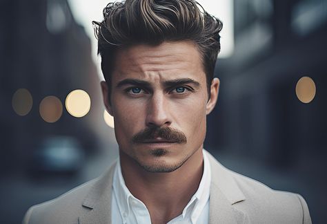 Mens Haircut With Mustache, Mens Hairstyles With Mustache, Men’s Moustache, Mustash Men Style, Men Moustache Style, Haircuts With Mustache, Men’s Mustache Styles, Mens Hairstyles With Beard Long Hair, Mens Moustache Style