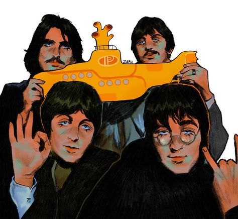 The Beatles Fashion, The Beatles Fanart, White Beach Dresses, The Beatles Art, Beatles Fan Art, Submarine Movie, Bug Boy, Beatles Art, Beatles Fans