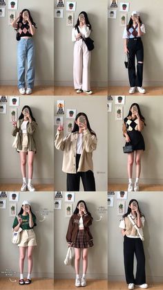 대학생 스타일, Aerie Sweater, Smart Casual Women Outfits, Smart Casual Women, Simple Style Outfits, Knitwear Outfit, Casual College Outfits, Fashion Top Outfits, Korean Casual Outfits