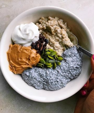 Chia Seed Pudding Peanut Butter, Coconut Milk Chia Seed Pudding, Chia Seed Pudding Coconut Milk, Breakfast Food Photography, Healthy Filling Breakfast, Sweet Potato Toast, Kushina Uzumaki, Filling Breakfast, Chia Seed Pudding