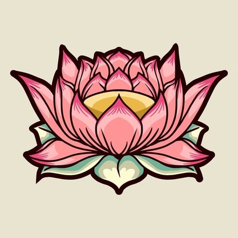 Lotus Vector Design, Lotus Flower Vector, Lotus Flower Drawing, Lotus Drawing, Lotus Vector, Lotus Flower Art, Lotus Flower Design, Lotus Art, Flower Drawing Design