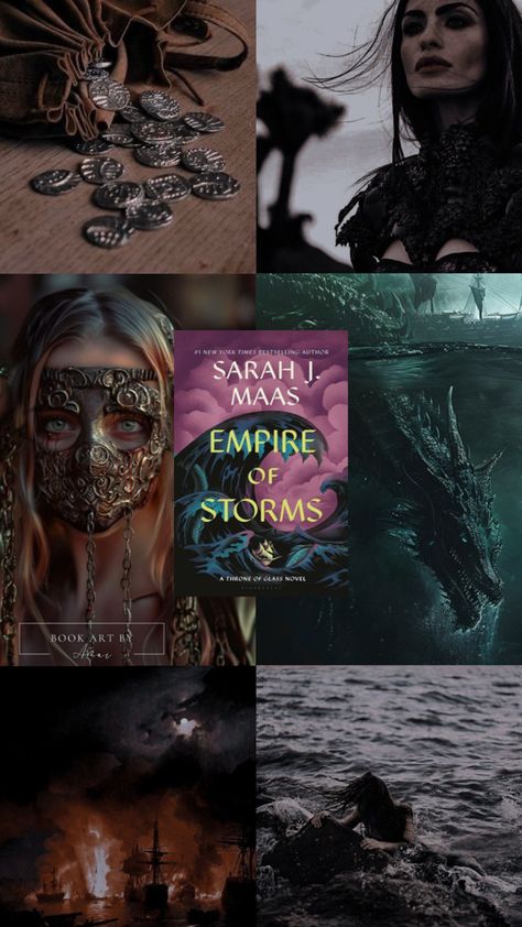 Empire of Storms - Sarah J Maas #tog #reading #books #fantasy Throne Of Glass Characters, Empire Of Storms, Throne Of Glass Series, Throne Of Glass, Sarah J Maas, Sarah J, Reading Books, Bestselling Author, Book Art